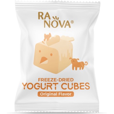 Ranova Лакомство для кошек и собак сублимированный йогурт микс вкусов: оргинальный, черника, клюква, тыква 40 гр