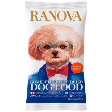 Ranova Полнорационный сухой сублимированный корм для собак с курицей и уткой 11 гр