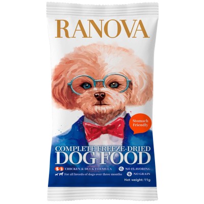 Ranova Полнорационный сухой сублимированный корм для собак с курицей и уткой 11 гр