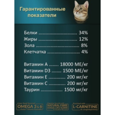 Reflex PLUS Sterilised Adult Cat Food Salmon сухой корм для стерилизованных кошек с лососем 8 кг.