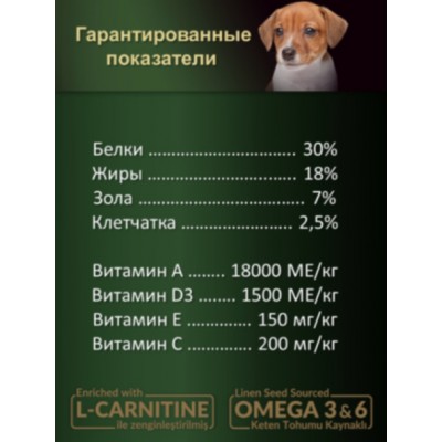 Reflex PLUS Mini Small Breed Junior Dog Food Chicken сухой корм для щенков мелких пород с курицей 3 кг.