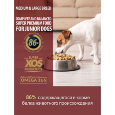 Reflex PLUS Medium Large Breed Junior Dog Food Lamb and Rice сухой корм для щенков средних и крупных пород с ягненком и рисом 3 кг.