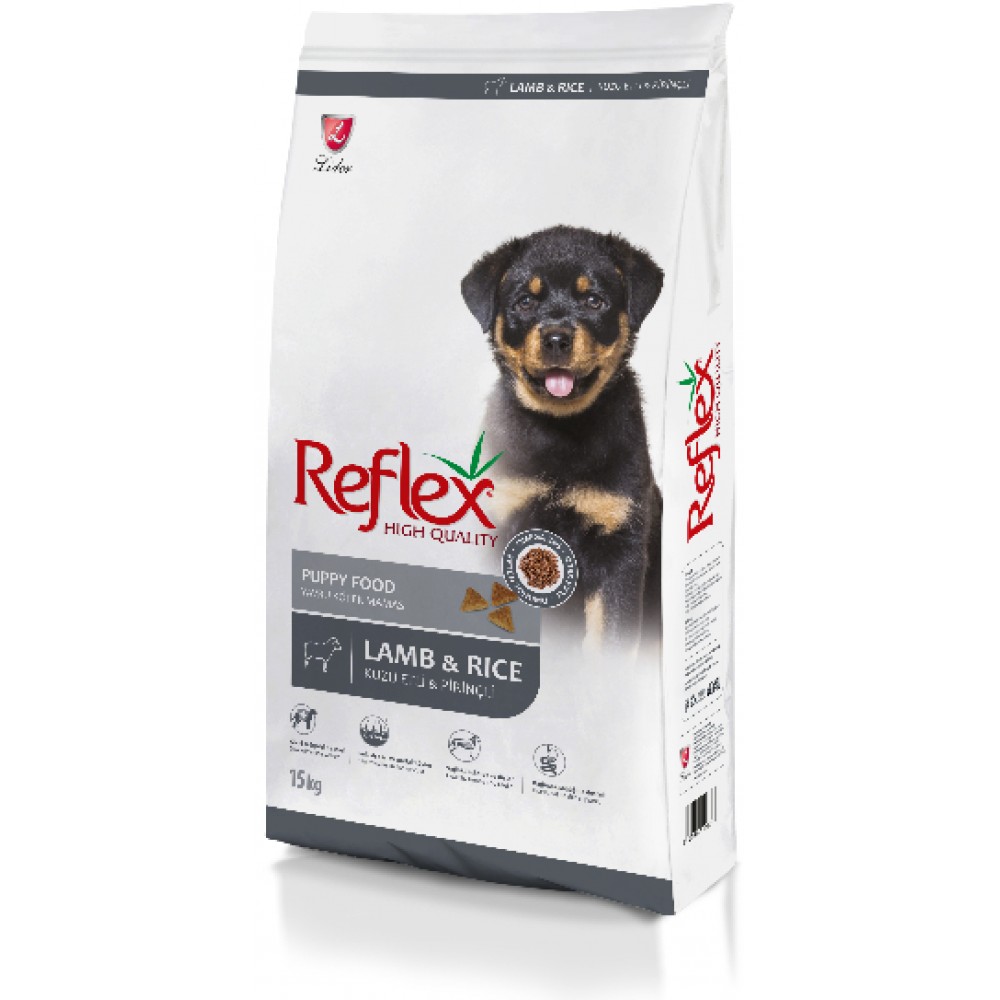 Reflex Puppy Food Lamb & Rice сухой корм для щенков с ягненком и рисом 15 кг.
