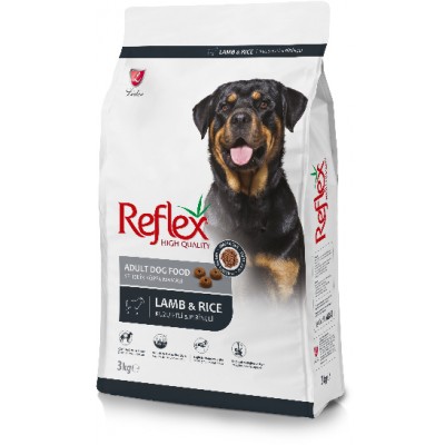 Reflex Adult Dog Food Lamb & Rice сухой корм для собак с ягненком и рисом 3 кг.