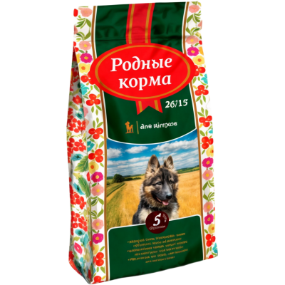 Родные корма 26/13 1 пуд 16,38 кг сухой корм для щенков