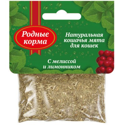 Родные корма кошачья мята с мелиссой и лимонником 15 гр.