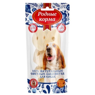 Родные корма Светлые лакомство для собак пятачок свиной из шкурки 44 гр.