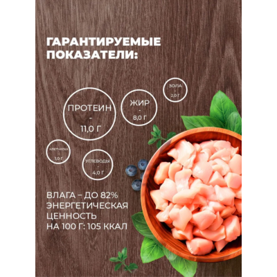 Родные корма консервы для собак птица с потрошками в желе по-московски 970 гр.