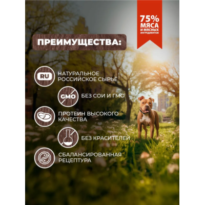 Родные корма консервы для собак скоблянка мясная по-городецки 970 гр.