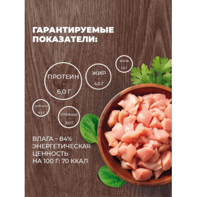 Родные корма консервы для собак куриные кусочки в соусе по-курски 970 гр.