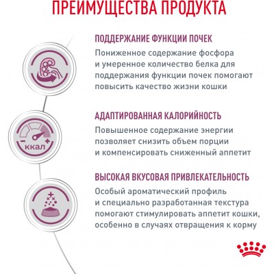 Royal Canin Renal Сухой корм для взрослых кошек для поддержания функции почек 4 кг.