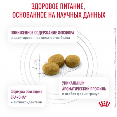 Royal Canin Renal Сухой корм для взрослых кошек для поддержания функции почек 4 кг.