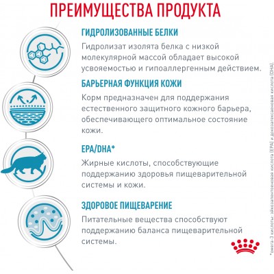 Royal Canin Hyppoallergenic Сухой корм для взрослых кошек при пищевой аллергии 500 гр.