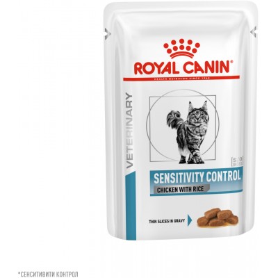 Royal Canin Sensitivity Control Chicken with Rice Влажный корм для взрослых кошек при пищевой аллергии, пауч 85 гр.