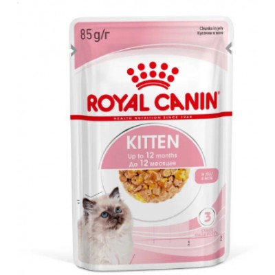 Royal Canin Kitten Влажный корм для котят в возрасте до 12 месяцев кусочки в желе 85 гр.