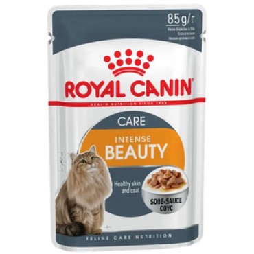 "Для Асты и Груши" Royal Canin паучи кусочки в соусе для кошек 1-10 лет "Идеальная кожа и шерсть" 85 гр.