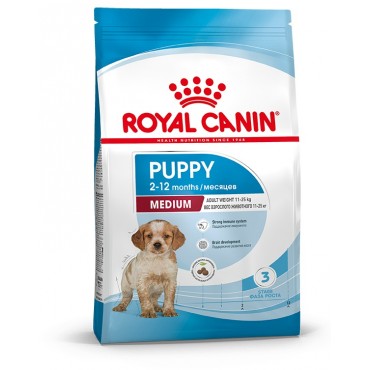 Royal Canin Medium Puppy Сухой корм для щенков средних пород, с курицей 3 кг