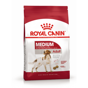 Royal Canin Medium Adult Корм сухой для взрослых собак средних размеров (весом от 11 до 25 кг) в возрасте от 12 месяцев до 7 лет 3 кг.