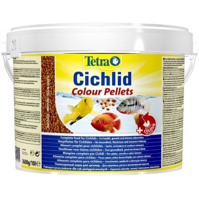TetraCichlid Colour корм для всех видов цихлид для улучшения окраса 10 л (ведро)
