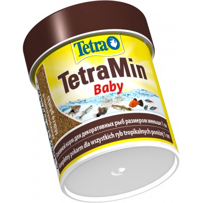 TetraMin Baby корм для мальков до 1 см мелкая крупа 66 мл.