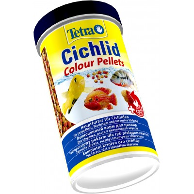 TetraCichlid Colour корм для всех видов цихлид для улучшения окраса 500 мл.