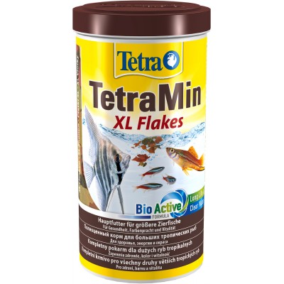TetraMin XL корм для всех видов рыб крупные хлопья 1 л.