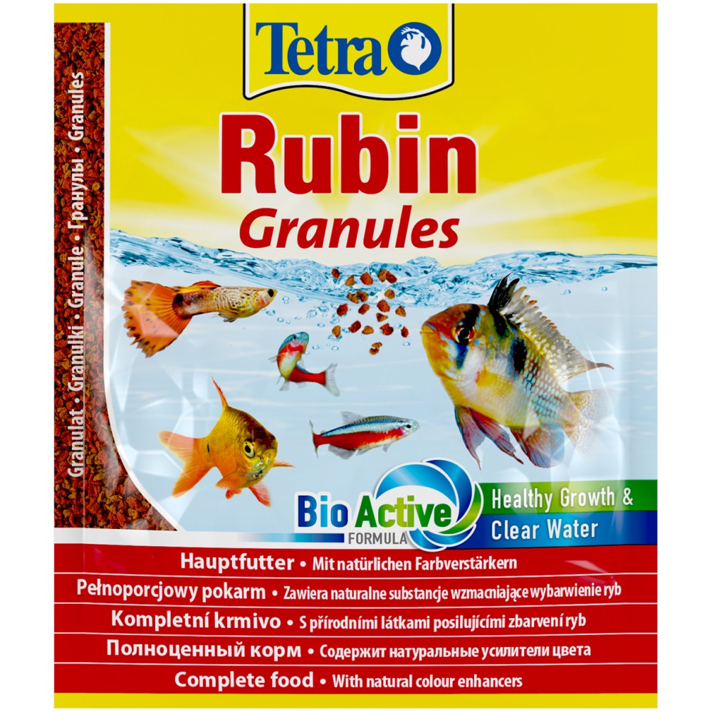 TetraRubin Granules корм в гранулах для улучшения окраса всех видов рыб 15 г (sachet)