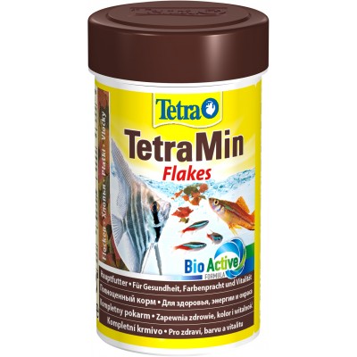 TetraMin корм для всех видов рыб в виде хлопьев  100 мл.