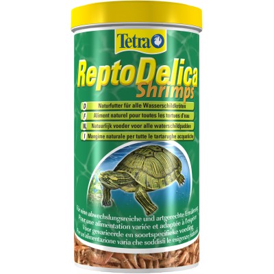 Tetra ReptoMin Delica Shrimps  креветки лакомство для водных черепах 1 л