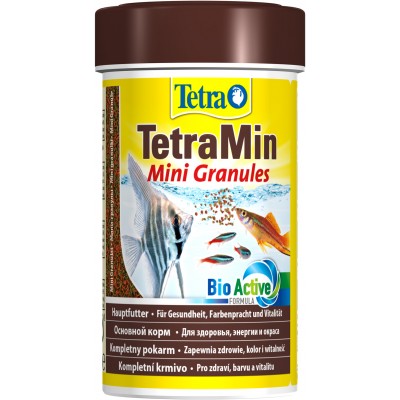 TetraMin Mini Granules корм в mini гранулах для молоди и мелких рыб 100 мл.