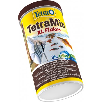 TetraMin XL корм для всех видов рыб крупные хлопья 1 л.