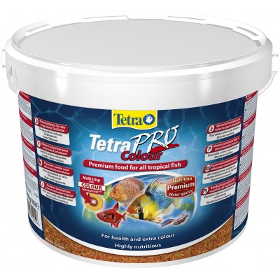 TetraPro Color Crisps корм-чипсы для улучшения окраса всех декоративных рыб 10 л (ведро)