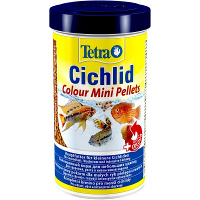 TetraCichlid Colour Mini корм для всех видов цихлид для улучшения окраса 500 мл.
