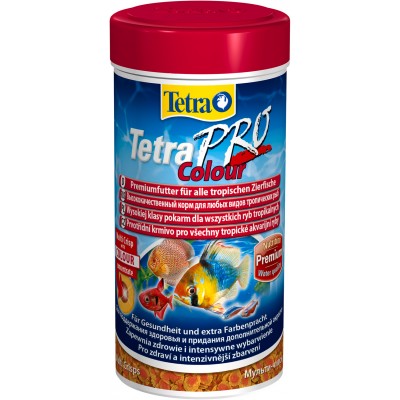 TetraPro Color Crisps корм-чипсы для улучшения окраса всех декоративных рыб 250 мл.