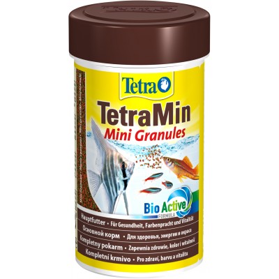 TetraMin Mini Granules корм в mini гранулах для молоди и мелких рыб 100 мл.