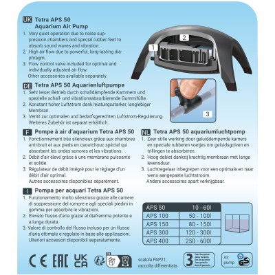 Tetra AРS 50 компрессор для аквариумов 10-60 л