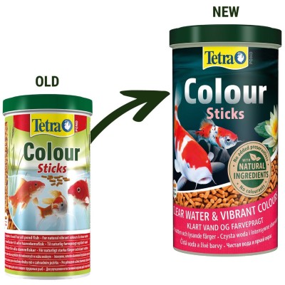 Tetra Pond Color Sticks корм для прудовых рыб палочки для окраски 1 л