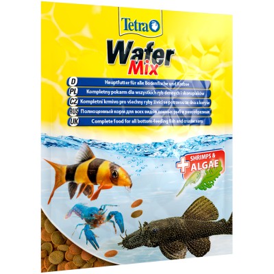Tetra Wafer Mix корм-чипсы для всех донных рыб  15 г (sachet)