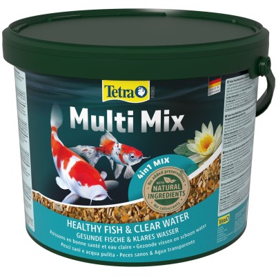 Tetra Pond MultiMix корм для пруд.рыб (гранулы, хлопья, таблетки, гаммарус) 10 л