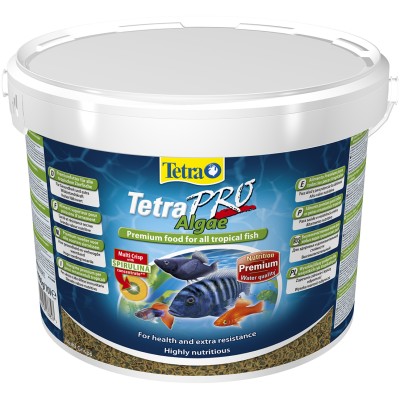 Tetra Pro Algae Crisps раст.корм для всех видов рыб в чипсах 10 л (ведро)