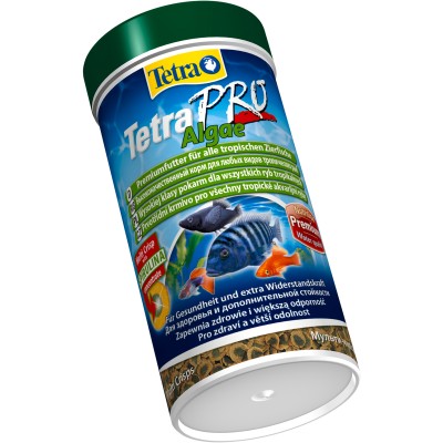 Tetra Pro Algae Crisps растительный корм для всех видов рыб в чипсах 250 мл.