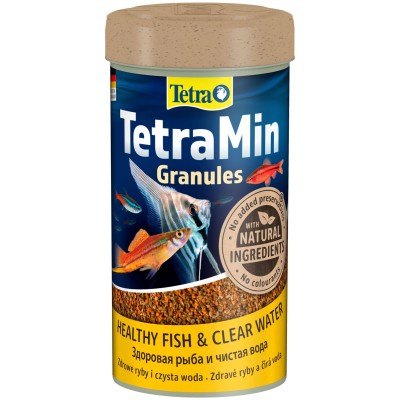 Tetra Min Granules корм для всех видов рыб в гранулах 250 мл.