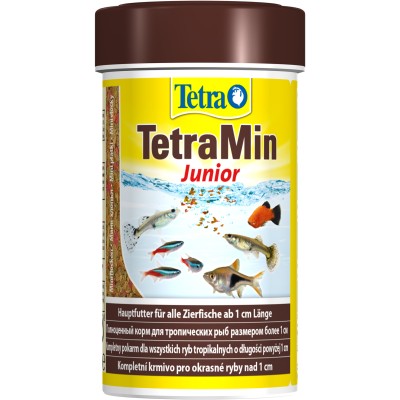 Tetra Min Junior корм в хлопьях для молоди рыб 100 мл.