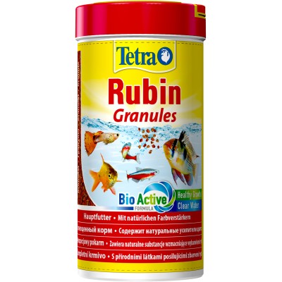 Tetra Rubin Granules корм в гранулах для улучшения окраса всех видов рыб 250 мл.