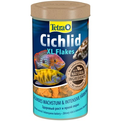Tetra Cichlid XL корм для всех видов цихлид, крупные хлопья 500 мл.