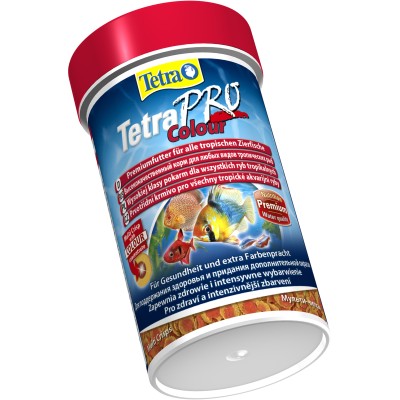 Tetra Pro Color Crisps корм-чипсы для улучшения окраса всех декоративных рыб 100 мл.