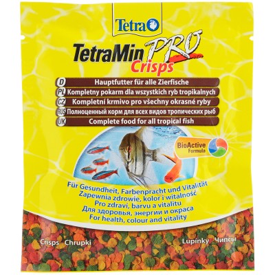 Tetra Min Pro Crisps корм-чипсы для всех видов рыб 12 г (sachet)