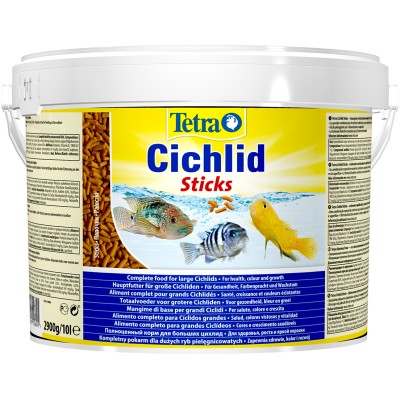 Tetra Cichlid Sticks корм для всех видов цихлид в палочках 10 л (ведро)
