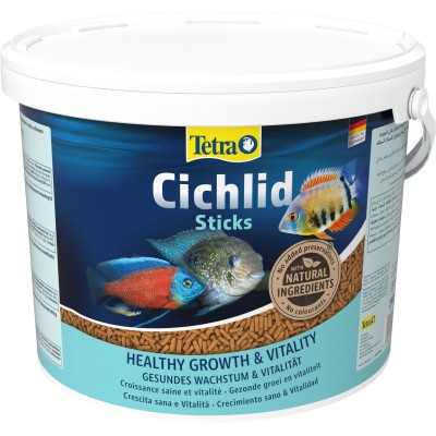 Tetra Cichlid Sticks корм для всех видов цихлид в палочках 10 л (ведро)