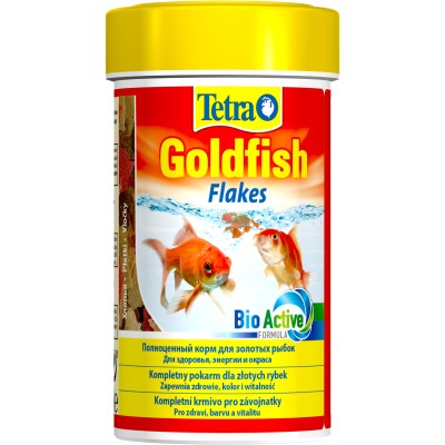 Tetra Goldfish корм в хлопьях для всех видов золотых рыбок 100 мл.